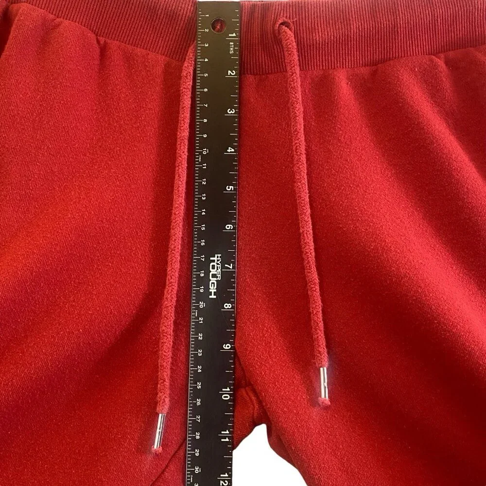 TRUE RELIGION Men Ticket Graphic Jogger Sweatpants Mid Rise Sz M Red Sports 3-37
